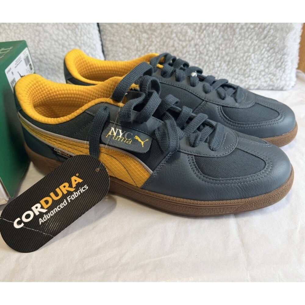 Puma Palermo Run Along Cordura Men’s Size 12 Gray Tangerine Sneakers NWT